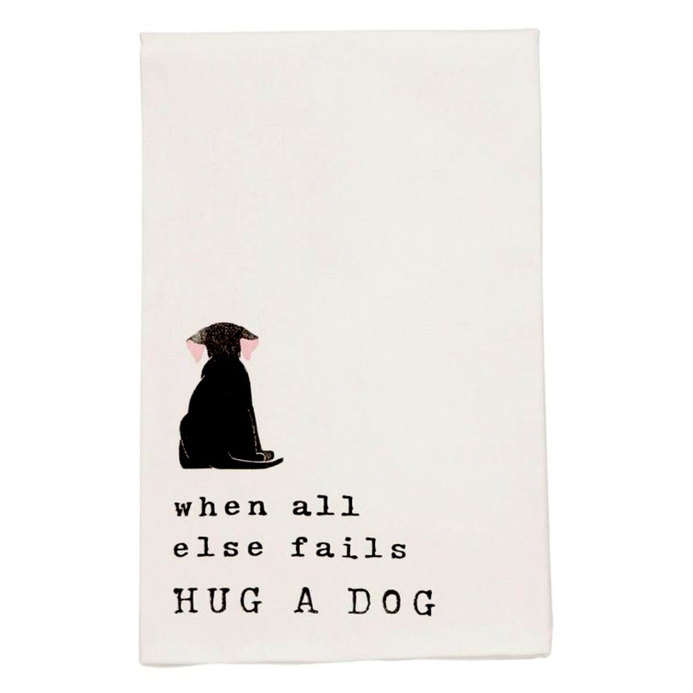 Mud Pie Hug a Dog Kitchen Towel